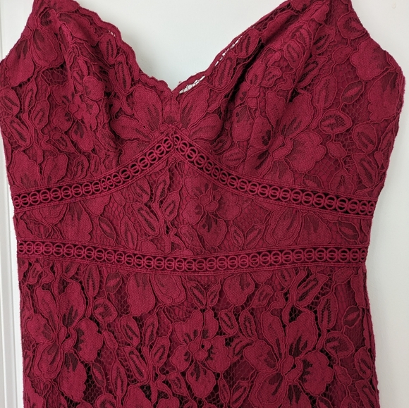 EverNew Red lace dress - Picture 5 of 7